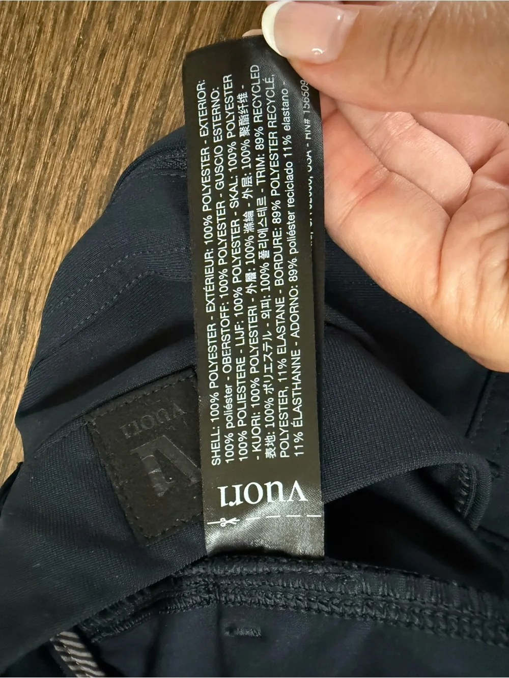 Vuori Navy Slim Stretch Chinos with Cream Tee